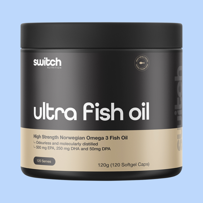 Switch Nutrition Ultra Fish Oil High Strength Norwegian Omega 3 120 Caps