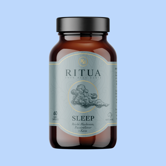 Ritua Sleep Reishi Mushroom Passionflower Kava 60 Caps