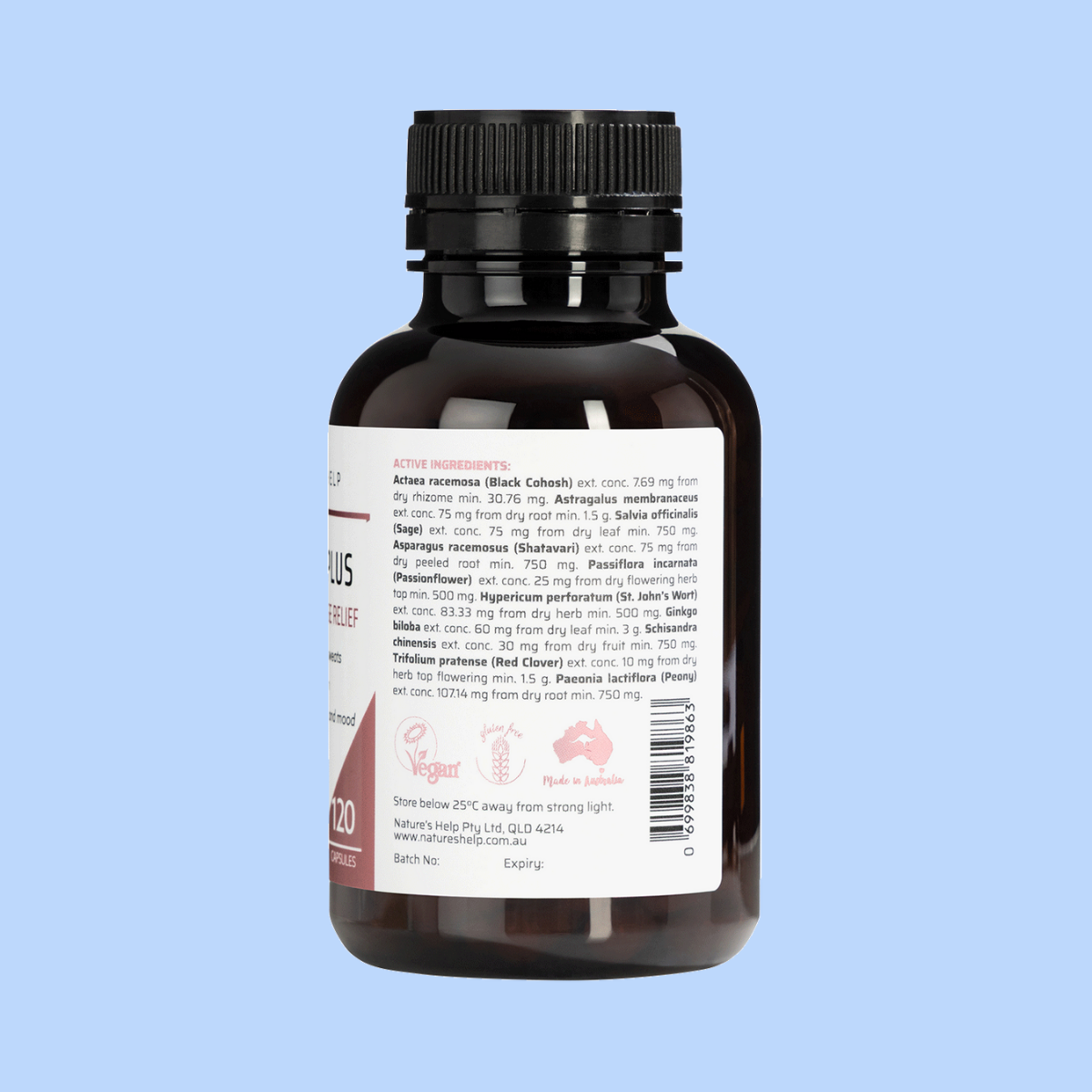 Nature's Help Harmony Plus Enhanced Menopause Relief 120 Caps