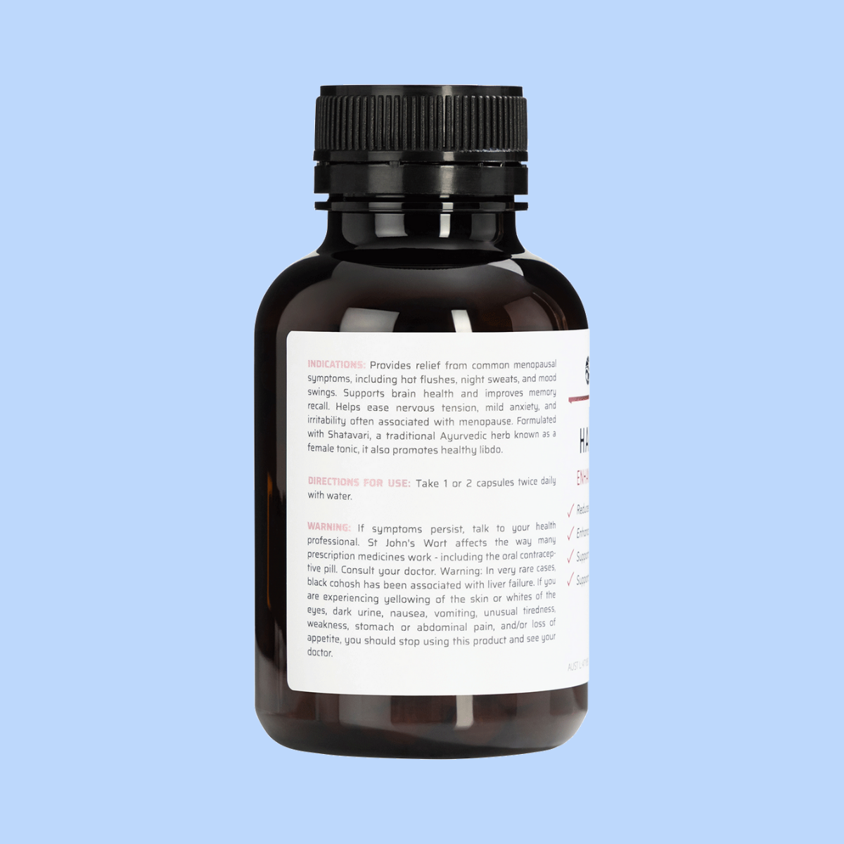 Nature's Help Harmony Plus Enhanced Menopause Relief 120 Caps