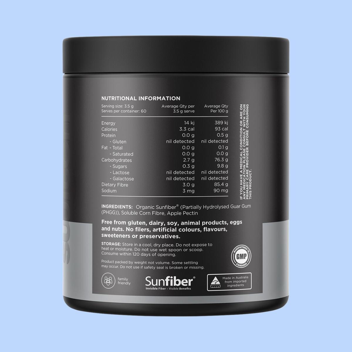 Switch Nutrition Fibre+ Unflavoured 210g