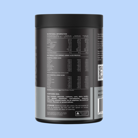 Switch Nutrition Egg White Protein Powder Unflavoured 300g